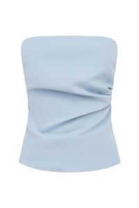 Winifred Strapless Top - Sky Blue
