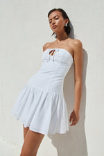 Load image into Gallery viewer, Bronwyn Mini Dress - White
