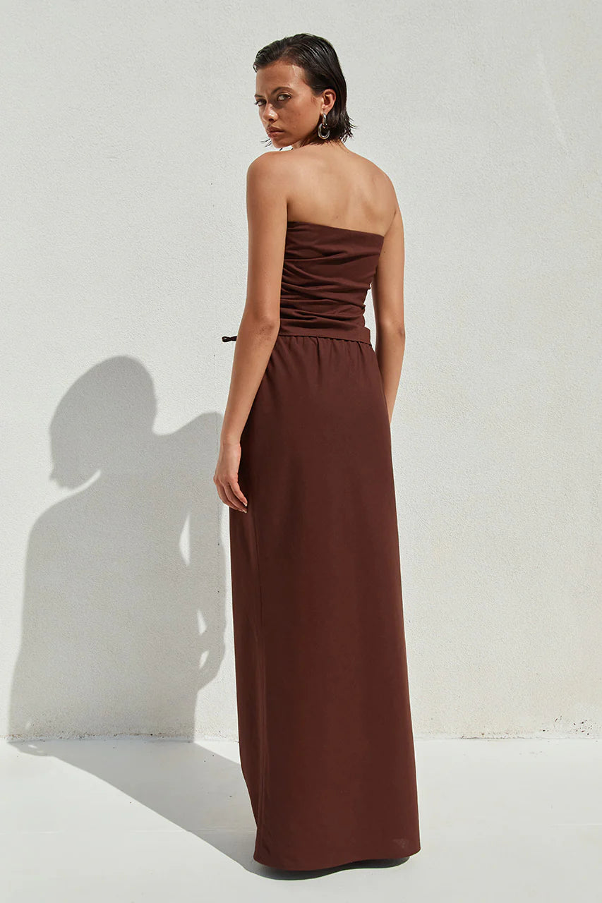 Comalie Maxi Skirt - Chocolate