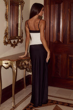 Load image into Gallery viewer, Edwina Lace Bodice Maxi Dress - Black Cream
