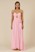 Load image into Gallery viewer, Danika Side Slit Maxi Dress - Musk
