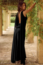 Load image into Gallery viewer, Gabriella Cowl Maxi Dress - Black
