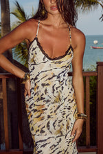 Load image into Gallery viewer, Aminah Maxi Dress - Kantina Print
