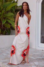 Load image into Gallery viewer, Western Maxi Dress - Sand/Jaffa
