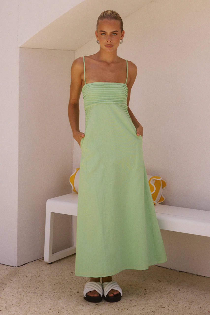 Eugenie Midi Dress - Green