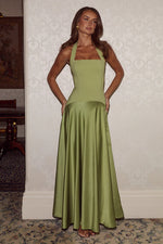 Load image into Gallery viewer, Odina Square Neck Maxi Dress - Palm
