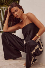 Load image into Gallery viewer, Tina Scarf Top + Turner Pants - Black
