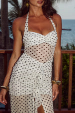 Load image into Gallery viewer, Tallula Maxi Dress - White Polka
