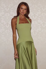Load image into Gallery viewer, Odina Square Neck Maxi Dress - Palm
