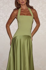 Load image into Gallery viewer, Odina Square Neck Maxi Dress - Palm
