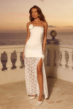 Load image into Gallery viewer, Avalon Strapless Maxi Dress - White
