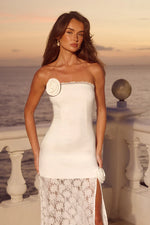 Load image into Gallery viewer, Avalon Strapless Maxi Dress - White
