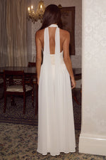 Load image into Gallery viewer, Judith Halter Low Back Maxi Dress - Cream
