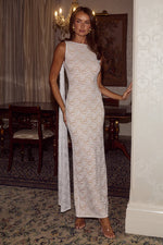 Load image into Gallery viewer, Janie Boat Neck Maxi Dress - White
