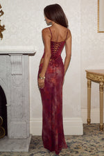 Load image into Gallery viewer, Jacinta Bustier Cut Out Maxi Dress - Quinn Cherry
