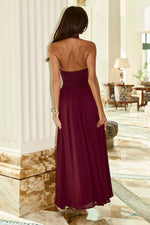 Load image into Gallery viewer, Caliana High Neck Maxi Dress - Plum
