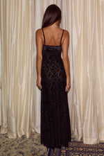 Load image into Gallery viewer, Lucie Strappy Tie Front Maxi Dress - Black
