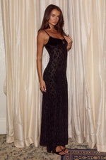 Load image into Gallery viewer, Lucie Strappy Tie Front Maxi Dress - Black

