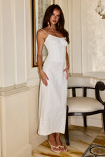 Load image into Gallery viewer, Carrie Bustier Midi Dress - White
