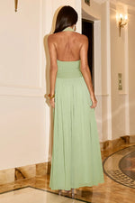 Load image into Gallery viewer, Caliana High Neck Maxi Dress - Fern
