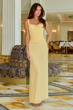 Load image into Gallery viewer, Emmeline Corset Maxi Dress - Butter
