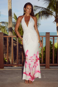 Primrose Maxi Dress - Pink Flower