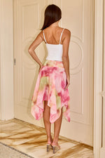 Load image into Gallery viewer, Asha Handkerchief Midi Skirt - Sorella Pink
