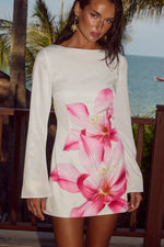 Load image into Gallery viewer, Blossom Mini Dress - Pink Flower
