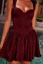 Load image into Gallery viewer, Joelle Mini Dress - Wine
