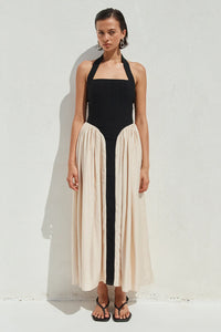 Sammi Midi Dress - Black/Cream
