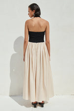 Load image into Gallery viewer, Sammi Midi Dress - Black/Cream
