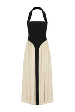 Load image into Gallery viewer, Sammi Midi Dress - Black/Cream
