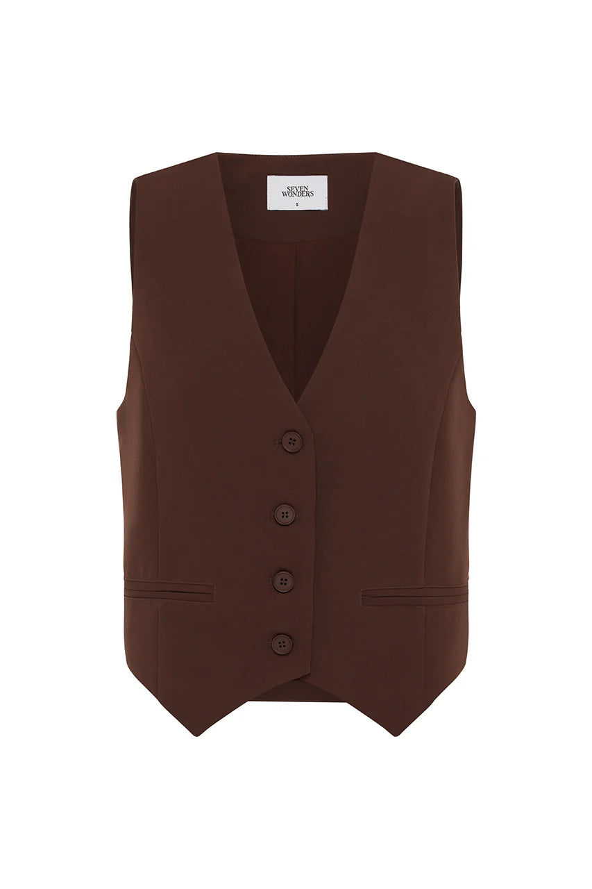 Winslet Vest - Chocolate