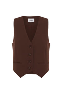 Winslet Vest - Chocolate