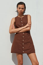 Load image into Gallery viewer, Stella Mini Dress - Chocolate

