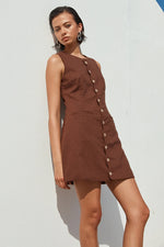 Load image into Gallery viewer, Stella Mini Dress - Chocolate

