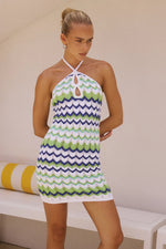Load image into Gallery viewer, Andrea Mini Dress - Multi Green
