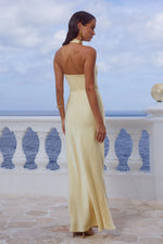 Load image into Gallery viewer, Estelle Cowl Halter Maxi Dress - Buttermilk
