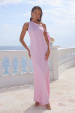 Load image into Gallery viewer, Viola One Shoulder Maxi Dress - Petal
