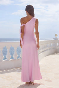 Viola One Shoulder Maxi Dress - Petal