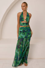 Load image into Gallery viewer, Valletta Handkerchief Maxi Skirt - Calista Green

