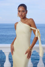 Load image into Gallery viewer, Viola One Shoulder Maxi Dress - Buttermilk
