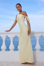 Load image into Gallery viewer, Viola One Shoulder Maxi Dress - Buttermilk
