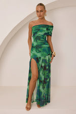 Load image into Gallery viewer, Misaki One Shoulder Maxi Dress - Calista Green
