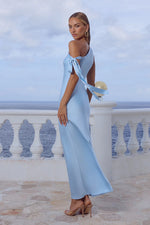 Load image into Gallery viewer, Viola One Shoulder Maxi Dress - Sky Blue
