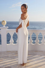 Load image into Gallery viewer, Viola One Shoulder Maxi Dress - Pearl

