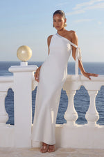 Load image into Gallery viewer, Viola One Shoulder Maxi Dress - Pearl
