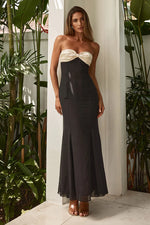 Load image into Gallery viewer, Cecilia Strapless Maxi Dress - Black
