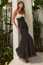 Load image into Gallery viewer, Cecilia Strapless Maxi Dress - Black
