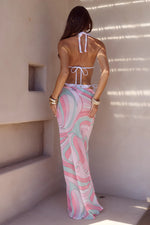 Load image into Gallery viewer, Cyrus Low Waist Sheer Maxi Skirt - Camino Pink
